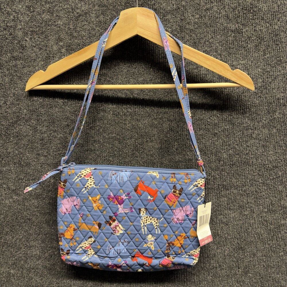 NWT Vera Bradley Large HipsterCrossbody Bark Park Print Retired Pattern